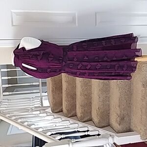 Elegant Purple Halter Dress